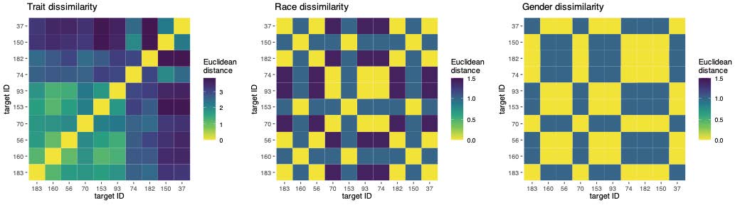 RSA visualization of intersectional stereotypes